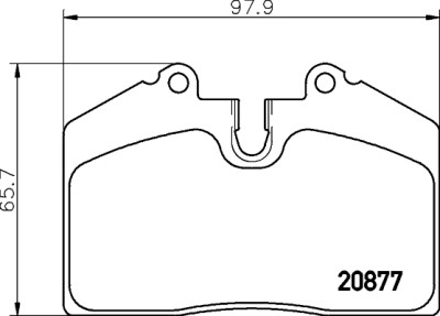 Jeu de plaquettes de frein HELLA 8DB 355 006-351