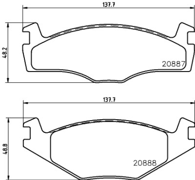 Jeu de plaquettes de frein HELLA 8DB 355 006-381