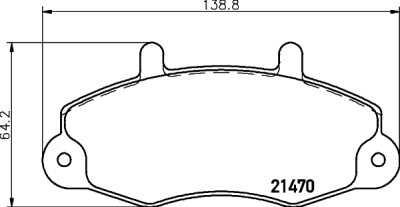 Jeu de plaquettes de frein HELLA 8DB 355 006-391