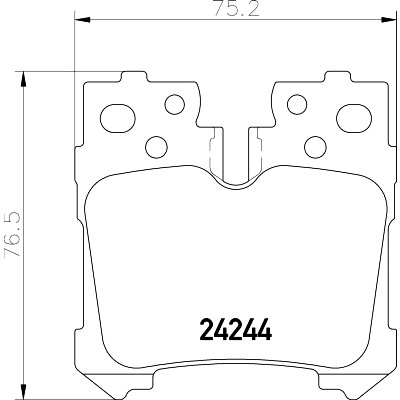 Jeu de plaquettes de frein HELLA 8DB 355 006-651