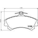 Jeu de plaquettes de frein HELLA 8DB 355 006-701