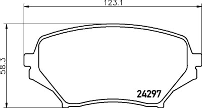 Jeu de plaquettes de frein HELLA 8DB 355 006-771
