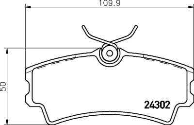 Jeu de plaquettes de frein HELLA 8DB 355 006-821