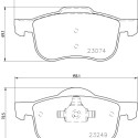 Kit de plaquettes de frein, frein à disque