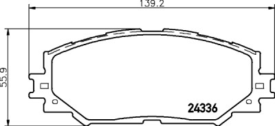 Jeu de plaquettes de frein HELLA 8DB 355 006-861