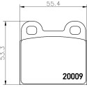 Jeu de plaquettes de frein HELLA 8DB 355 006-991