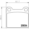 Jeu de plaquettes de frein HELLA 8DB 355 007-021