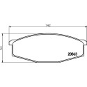 Jeu de plaquettes de frein HELLA 8DB 355 007-291