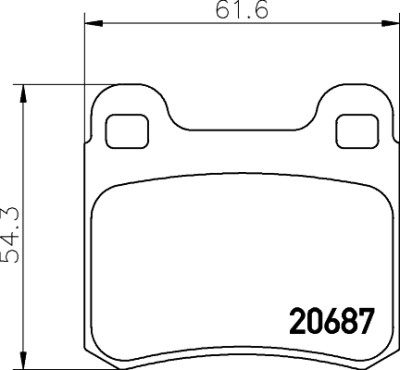 Jeu de plaquettes de frein HELLA 8DB 355 007-321