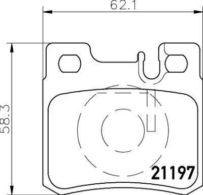 Jeu de plaquettes de frein HELLA 8DB 355 007-361