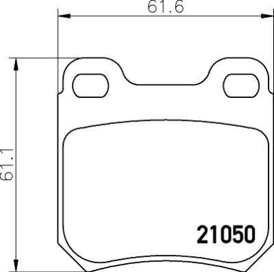 Jeu de plaquettes de frein HELLA 8DB 355 007-381