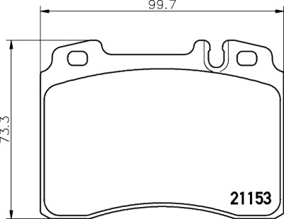 Jeu de plaquettes de frein HELLA 8DB 355 007-471