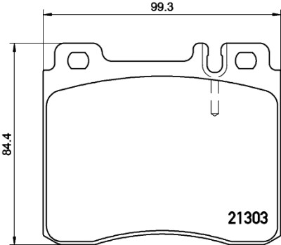 Jeu de plaquettes de frein HELLA 8DB 355 007-551