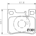 Jeu de plaquettes de frein HELLA 8DB 355 007-671