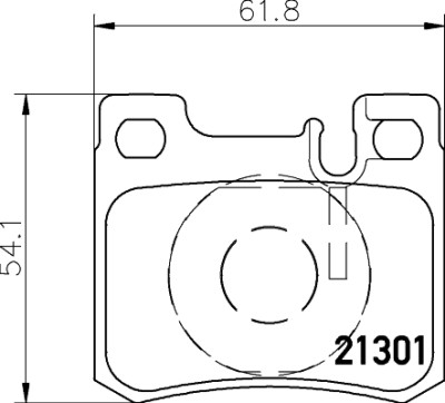 Jeu de plaquettes de frein HELLA 8DB 355 007-671