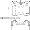 Jeu de plaquettes de frein HELLA 8DB 355 007-811