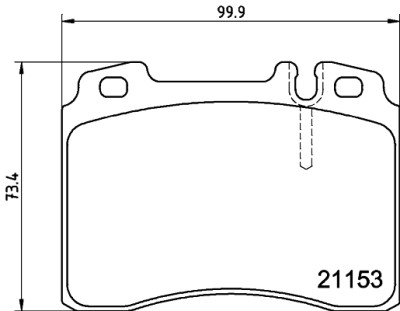 Jeu de plaquettes de frein HELLA 8DB 355 008-181