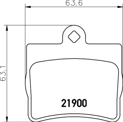 Jeu de plaquettes de frein HELLA 8DB 355 008-311