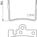 Jeu de plaquettes de frein HELLA 8DB 355 008-451