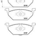 Jeu de plaquettes de frein HELLA 8DB 355 008-551