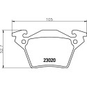 Jeu de plaquettes de frein HELLA 8DB 355 008-641