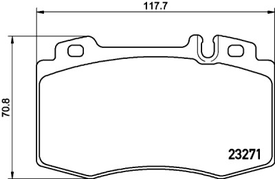 Jeu de plaquettes de frein HELLA 8DB 355 008-691