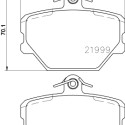 Jeu de plaquettes de frein HELLA 8DB 355 008-721