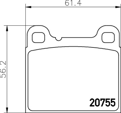 Jeu de plaquettes de frein HELLA 8DB 355 008-801