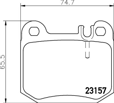 Jeu de plaquettes de frein HELLA 8DB 355 008-831