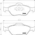 Jeu de plaquettes de frein HELLA 8DB 355 008-901