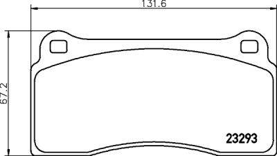 Jeu de plaquettes de frein HELLA 8DB 355 008-981