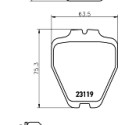 Kit de plaquettes de frein, frein à disque