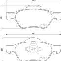 Jeu de plaquettes de frein HELLA 8DB 355 009-091