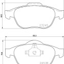 Jeu de plaquettes de frein HELLA 8DB 355 009-101