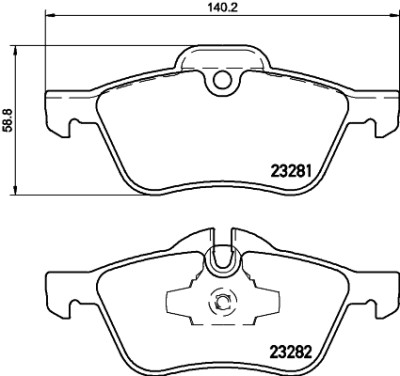 Jeu de plaquettes de frein HELLA 8DB 355 009-171