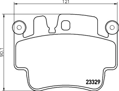 Jeu de plaquettes de frein HELLA 8DB 355 009-281