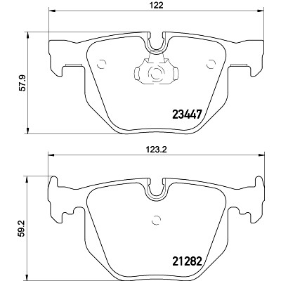 Jeu de plaquettes de frein HELLA 8DB 355 009-331