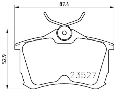 Jeu de plaquettes de frein HELLA 8DB 355 009-511