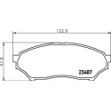 Jeu de plaquettes de frein HELLA 8DB 355 009-521