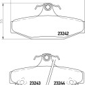 Jeu de plaquettes de frein HELLA 8DB 355 009-571