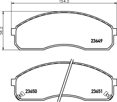 Jeu de plaquettes de frein HELLA 8DB 355 009-601