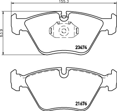 Jeu de plaquettes de frein HELLA 8DB 355 009-651