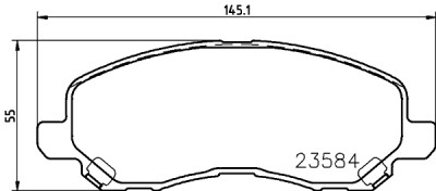 Jeu de plaquettes de frein HELLA 8DB 355 009-671
