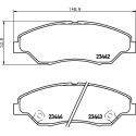 Jeu de plaquettes de frein HELLA 8DB 355 009-701