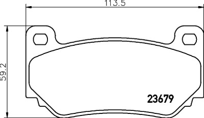Jeu de plaquettes de frein HELLA 8DB 355 009-721