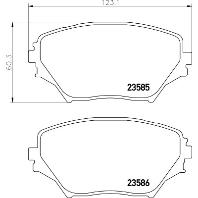Jeu de plaquettes de frein HELLA 8DB 355 009-741