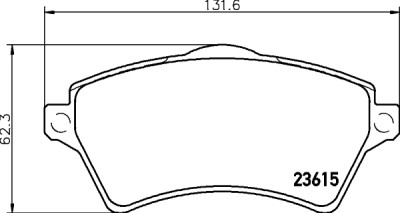 Jeu de plaquettes de frein HELLA 8DB 355 009-761