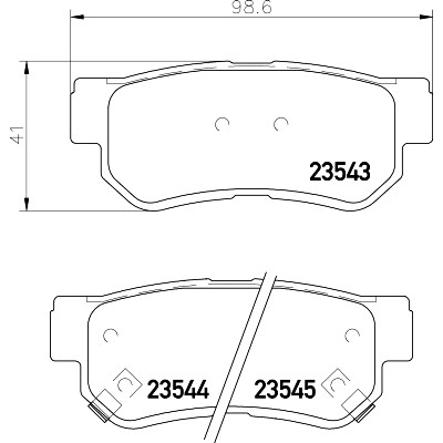Jeu de plaquettes de frein HELLA 8DB 355 009-971