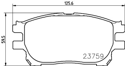 Jeu de plaquettes de frein HELLA 8DB 355 010-111