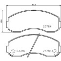 Jeu de plaquettes de frein HELLA 8DB 355 010-131